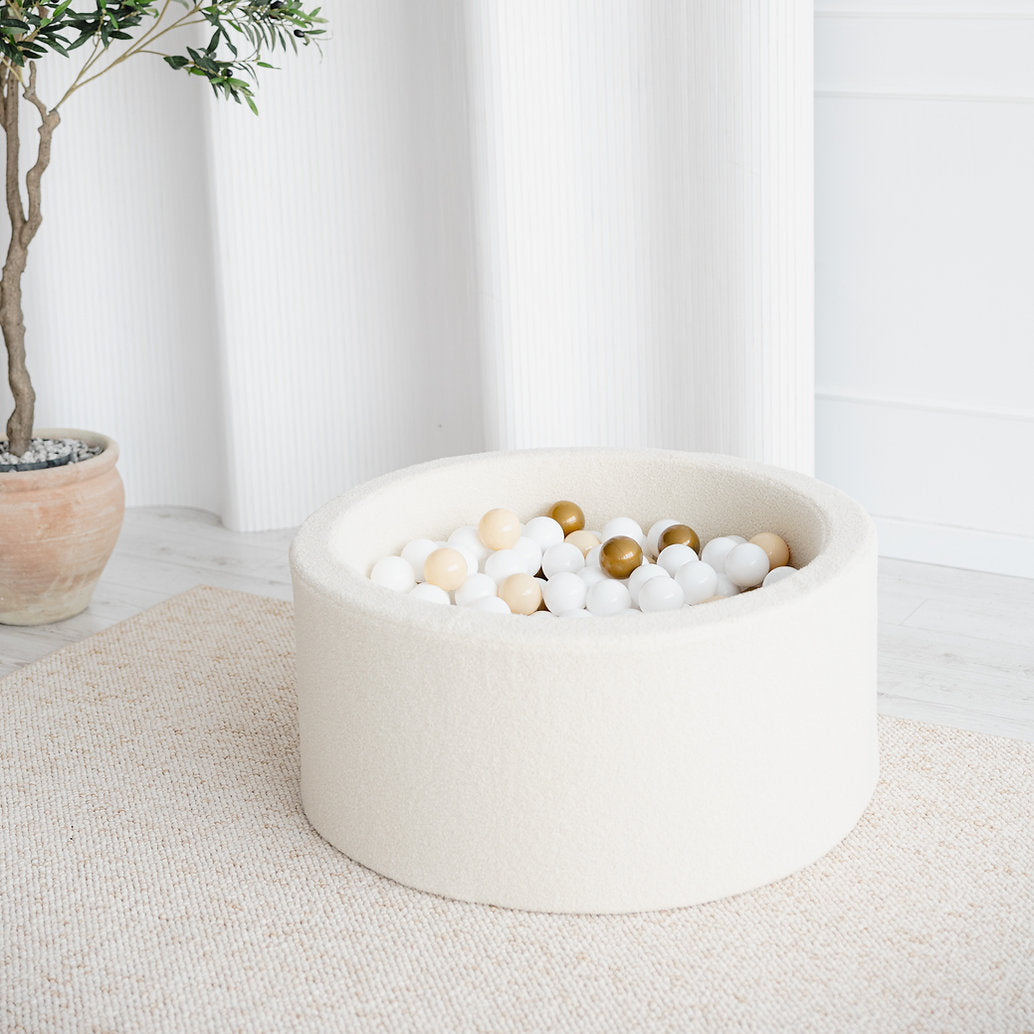 Moje Bouclé Ballenbad Crème | 90 x 40 inclusief 200 ballen