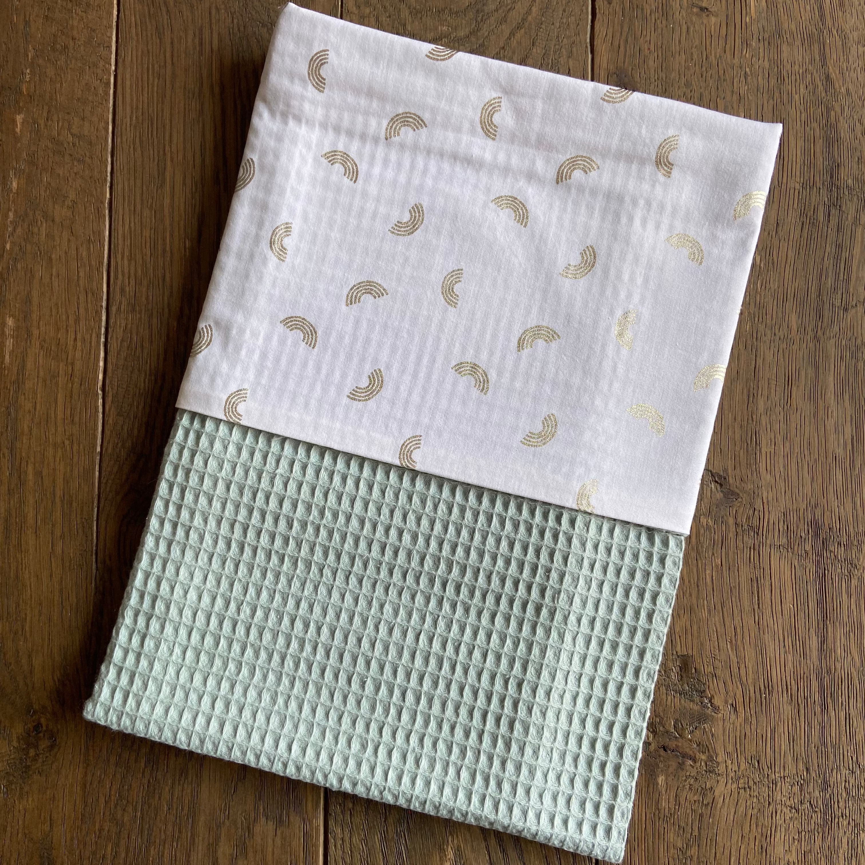 Wiegdeken Wafel Groen | Gouden Boogjes