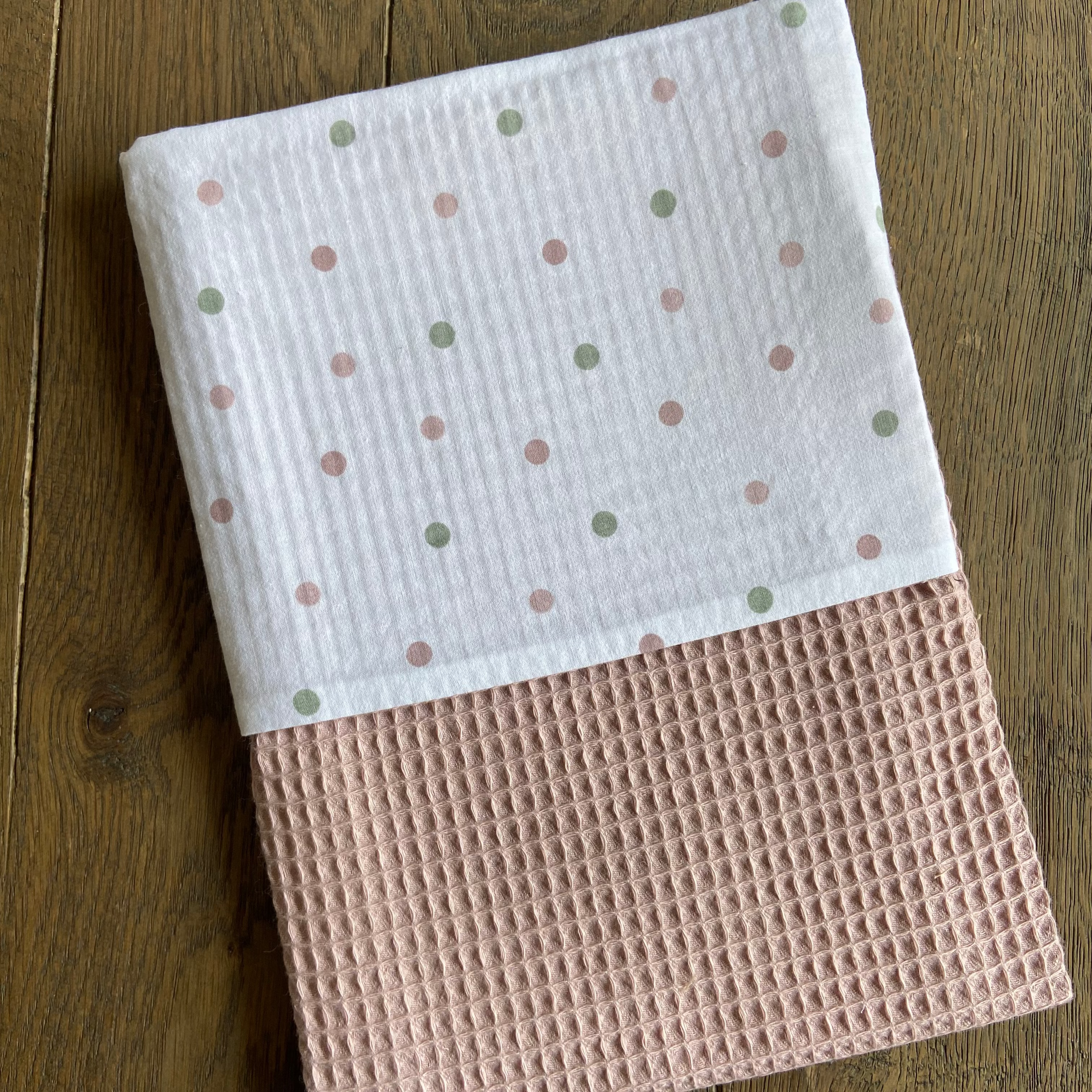 Wiegdeken Wafel Roze | Dots