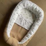 Wafel Babynest | Beige Elephants