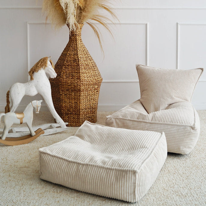 Moje Velvet Rib Zitzak Cremé