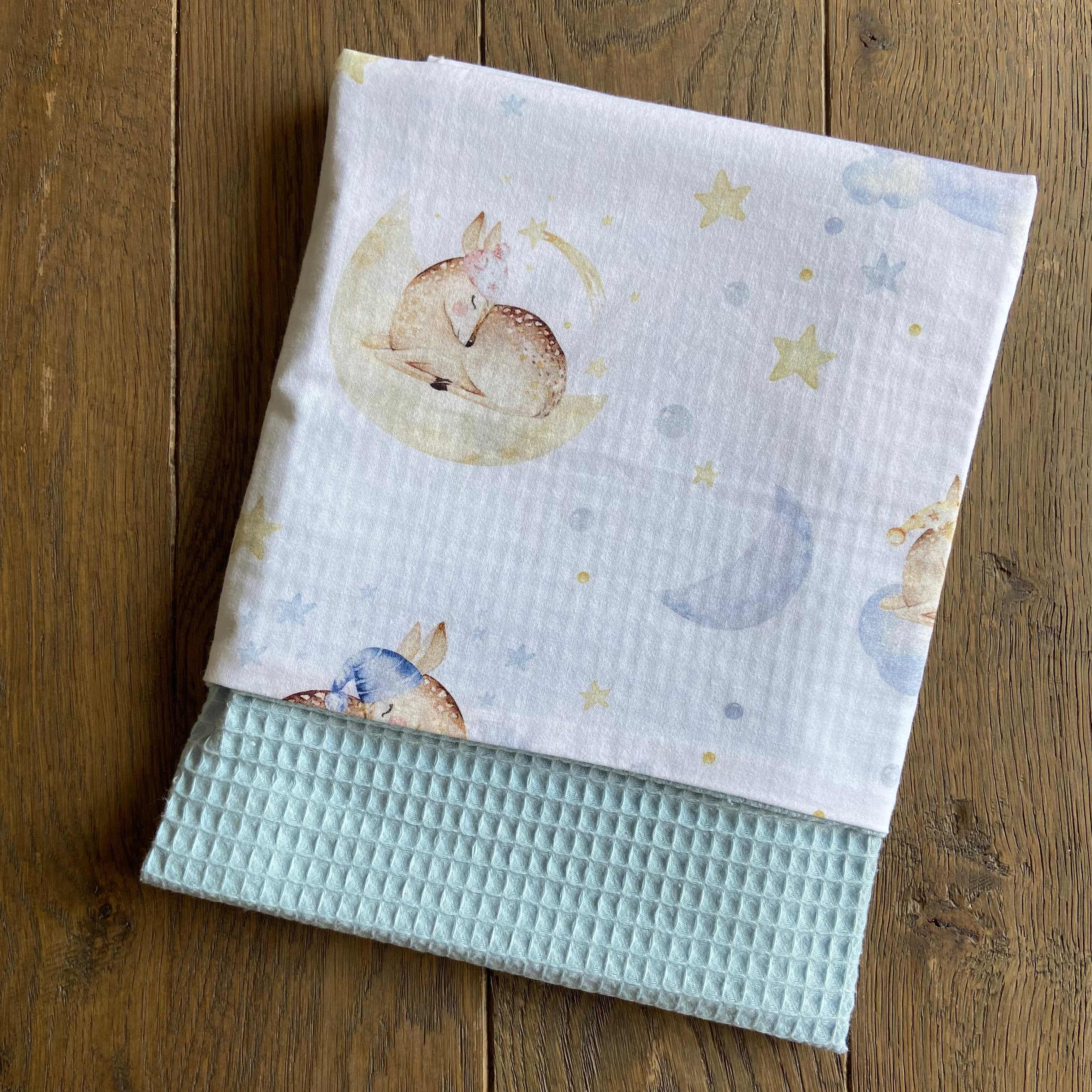 Wiegdeken Wafel Blauw | Slapende Hertjes