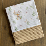 Wiegdeken Wafel Beige | Deer