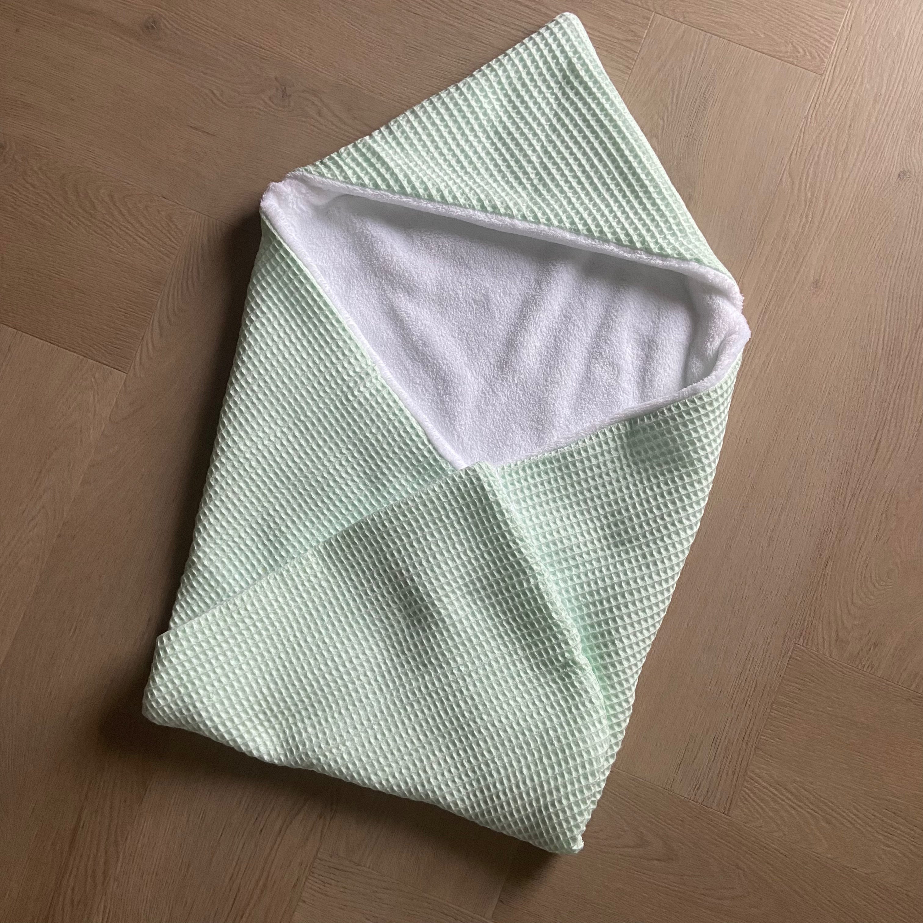 Wellness Fleece Wikkeldoek | Mint Wafel