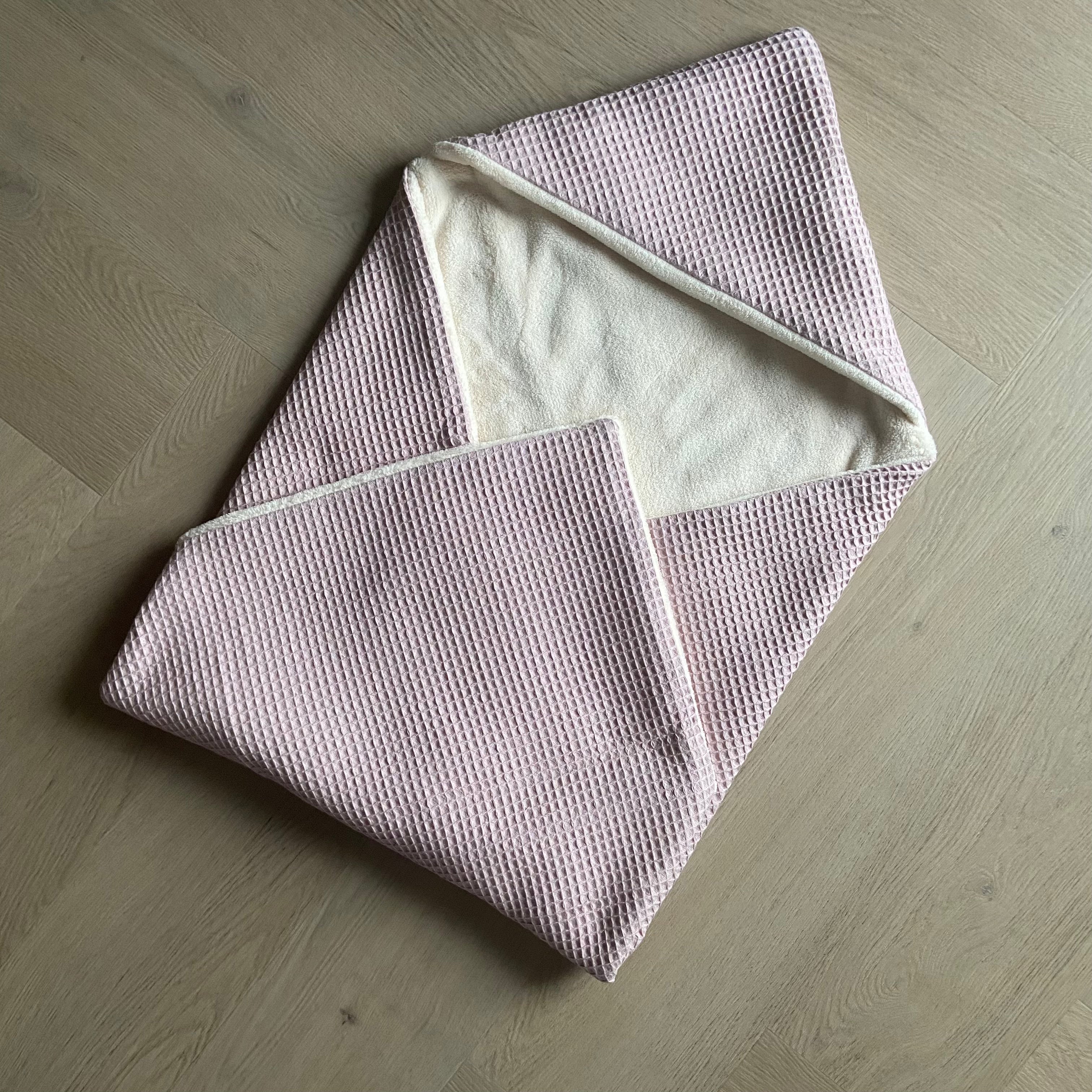 Wellness Fleece Wikkeldoek | Oudroze Wafel