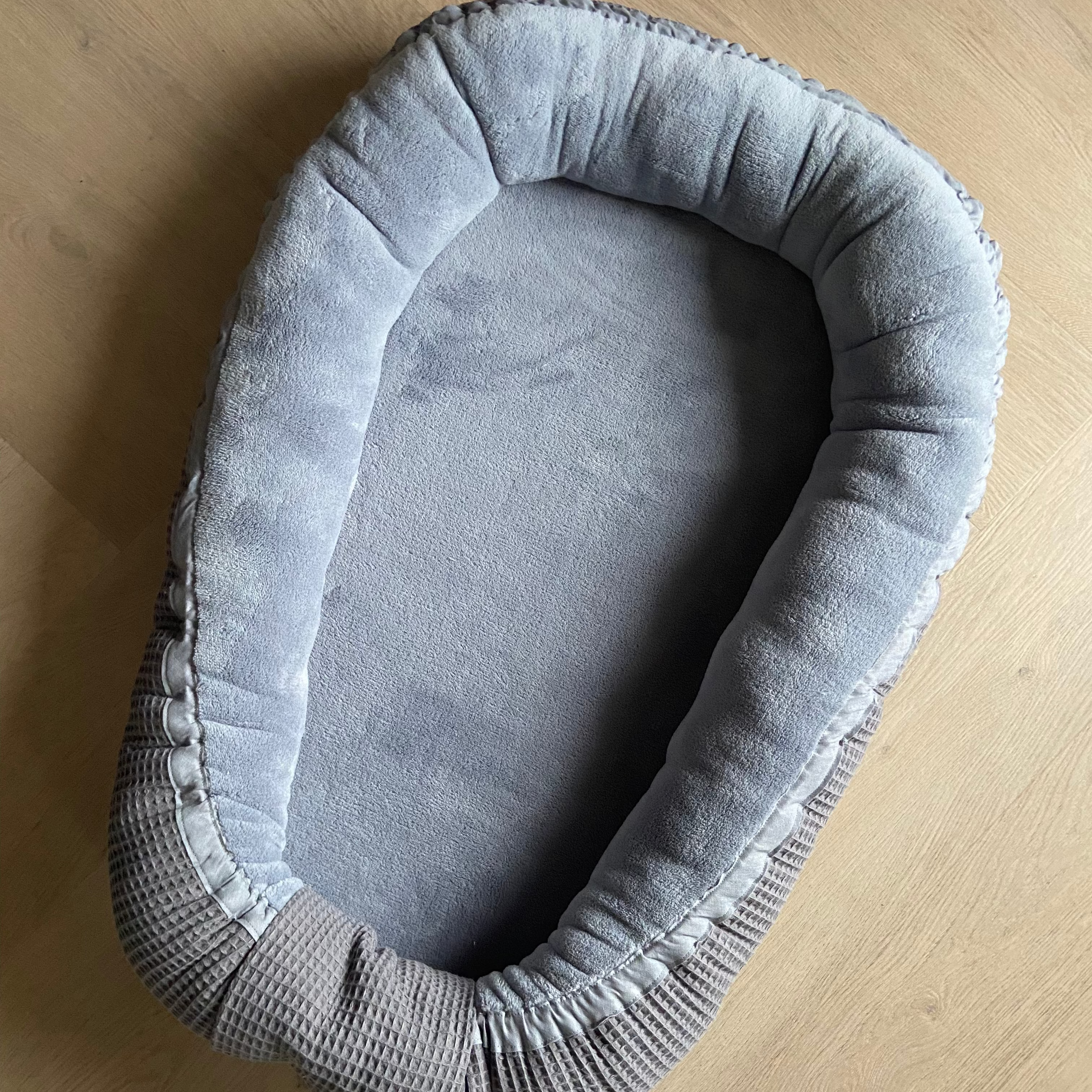 Wafel Babynest | Wellness Fleece Anthracite